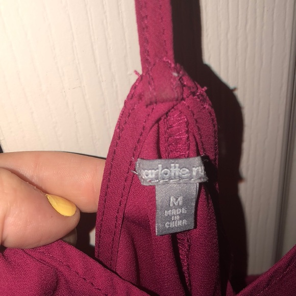 Maroon tank top - Picture 2 of 3